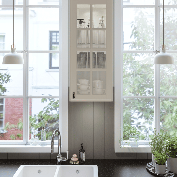 A traditional BODBYN kitchen in a straight line
