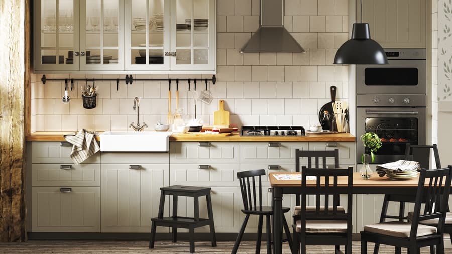 Warm and crafted – STENSUND beige kitchen - IKEA