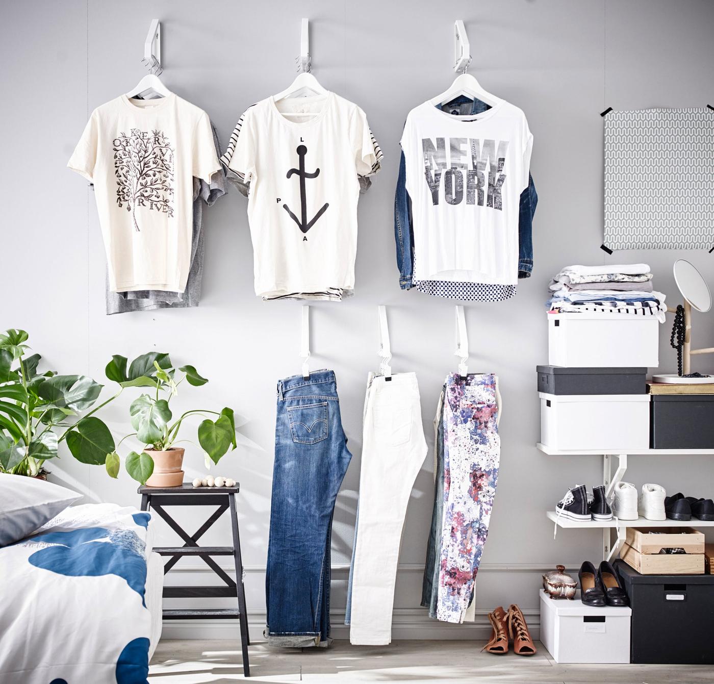 Open wardrobe ideas for your bedroom | IKEA - IKEA UK