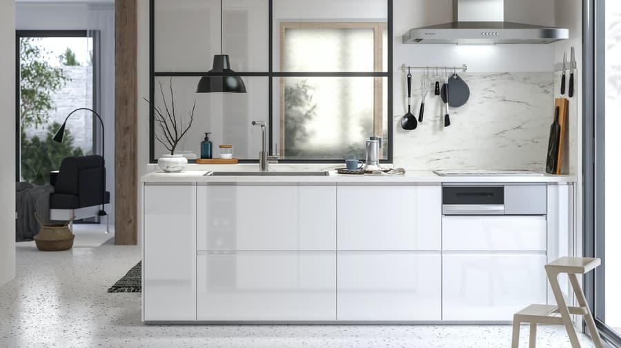 RINGHULT HighGloss White Kitchen IKEA