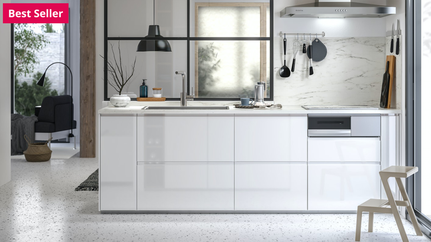 HighGloss White Kitchen METOD System IKEA