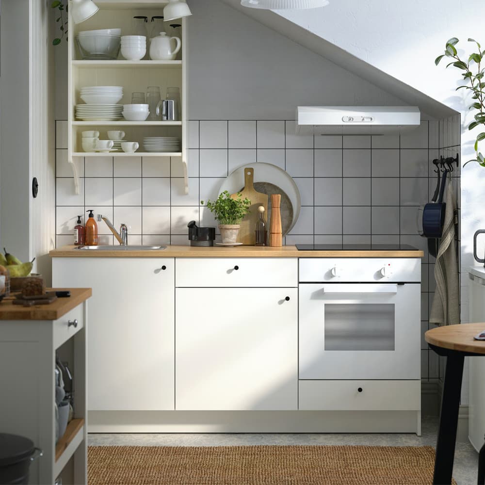 A white kitchen
