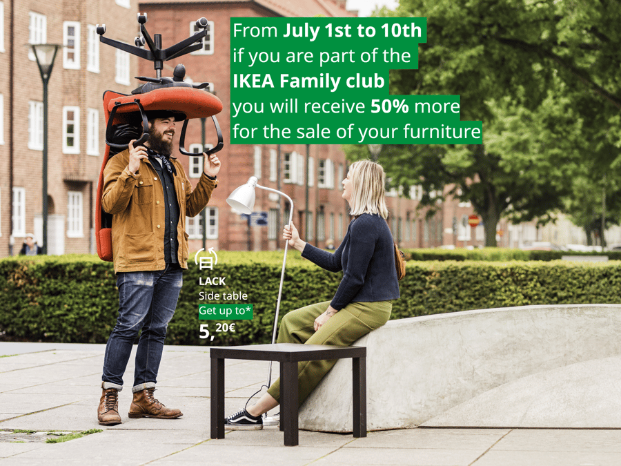Sell your secondhand furniture IKEA