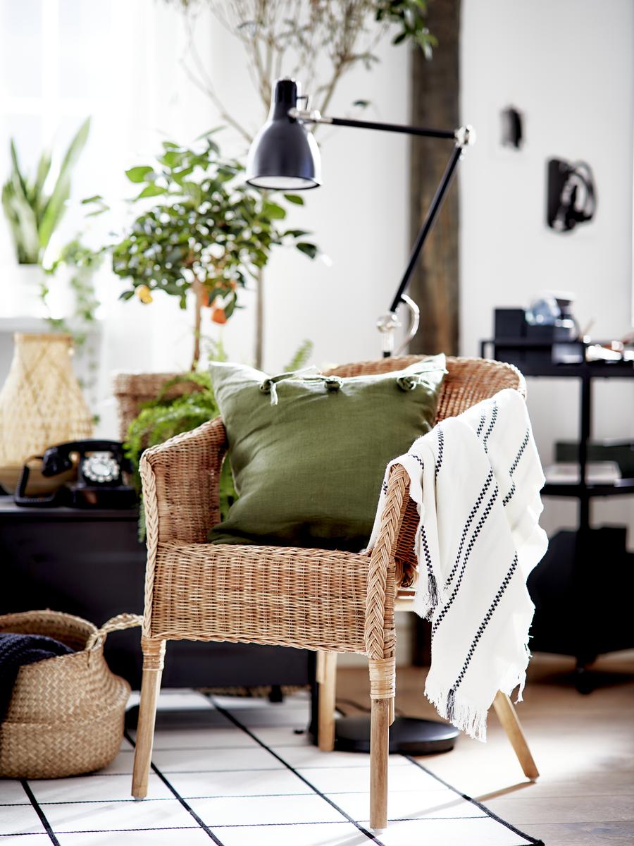 Salon w stylu boho IKEA