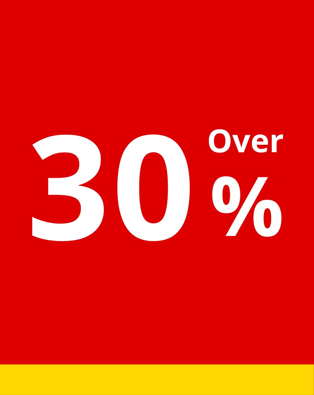 Above 30%