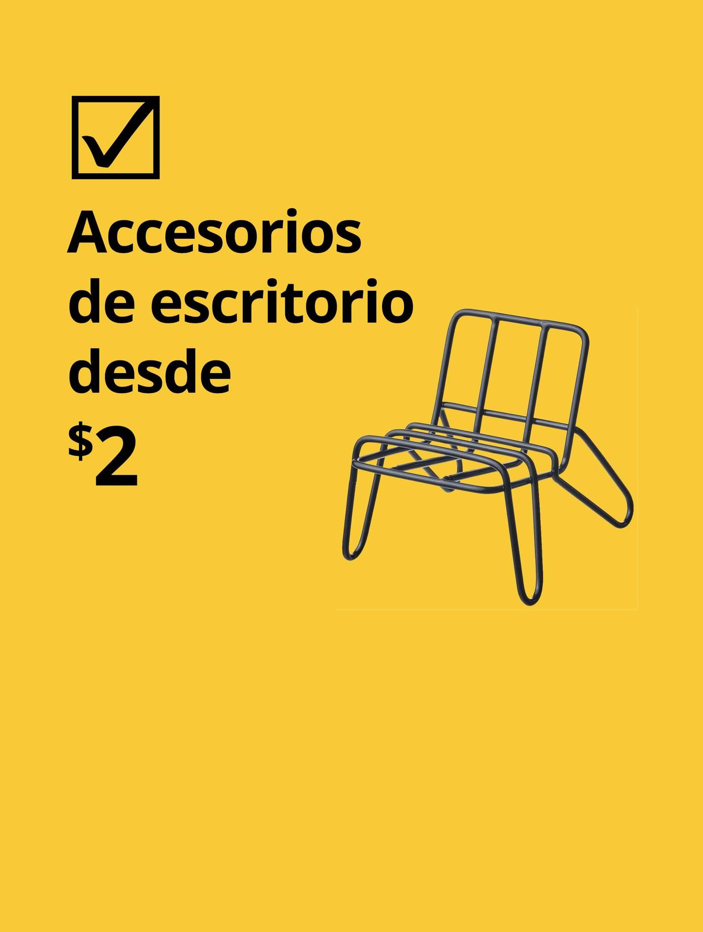 Accesorios de escritorio desde $2