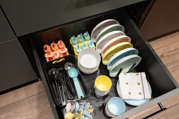 accessoried inside metod drawer for children