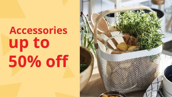 Accessories up to 50%
