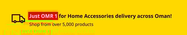 Accessory delivery at 1 OMR across Oman