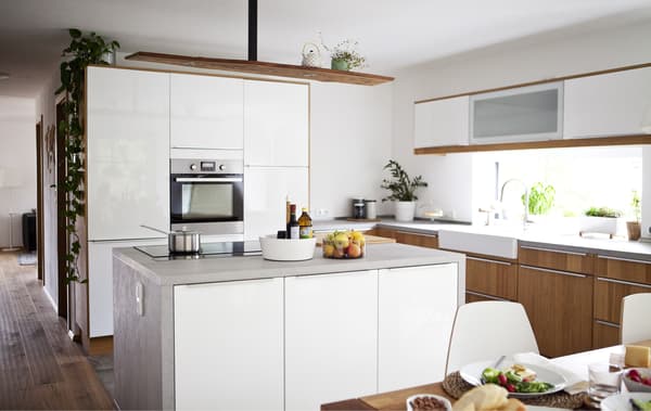 Add a kitchen island to create a sociable space