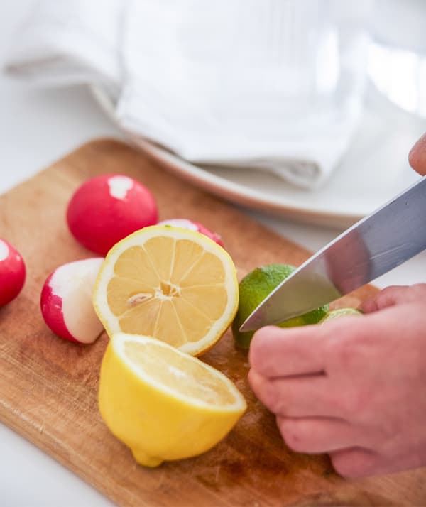 Add a squeeze of lemon and lime.