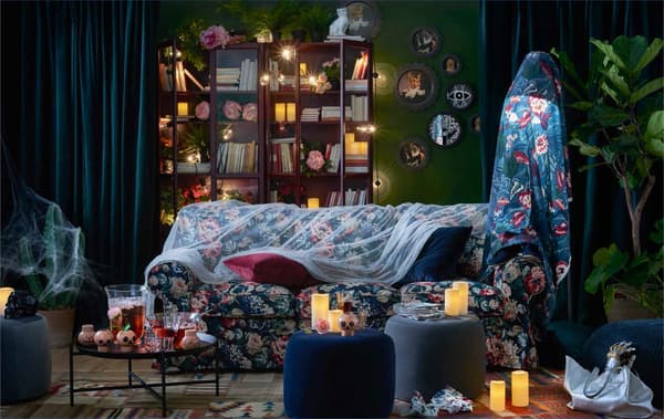 Add a touch of drama and mystery to your living room