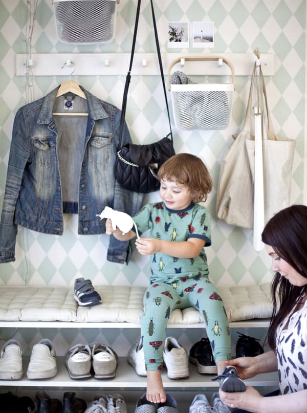 Add plenty of storage in the hallway