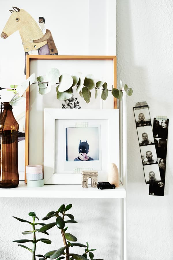 Add shelves for kids to display their favourite trinkets.