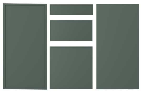 ASPUDDEN gris-vert foncé