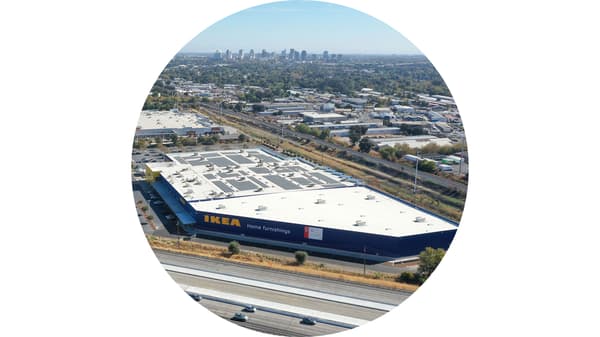 Aerial view of IKEA West Sacramento