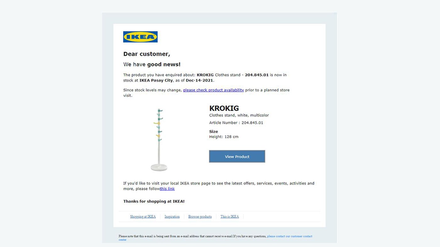 IKEA Stock Availability IKEA