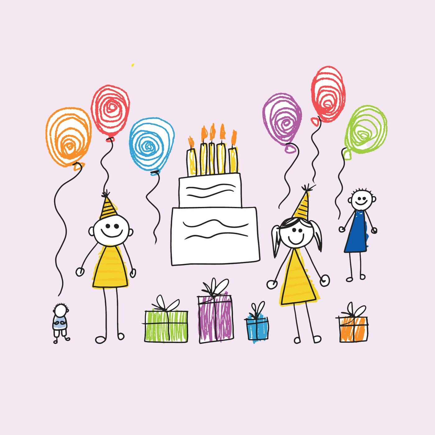 Afbeelding van een kinderfeestje 