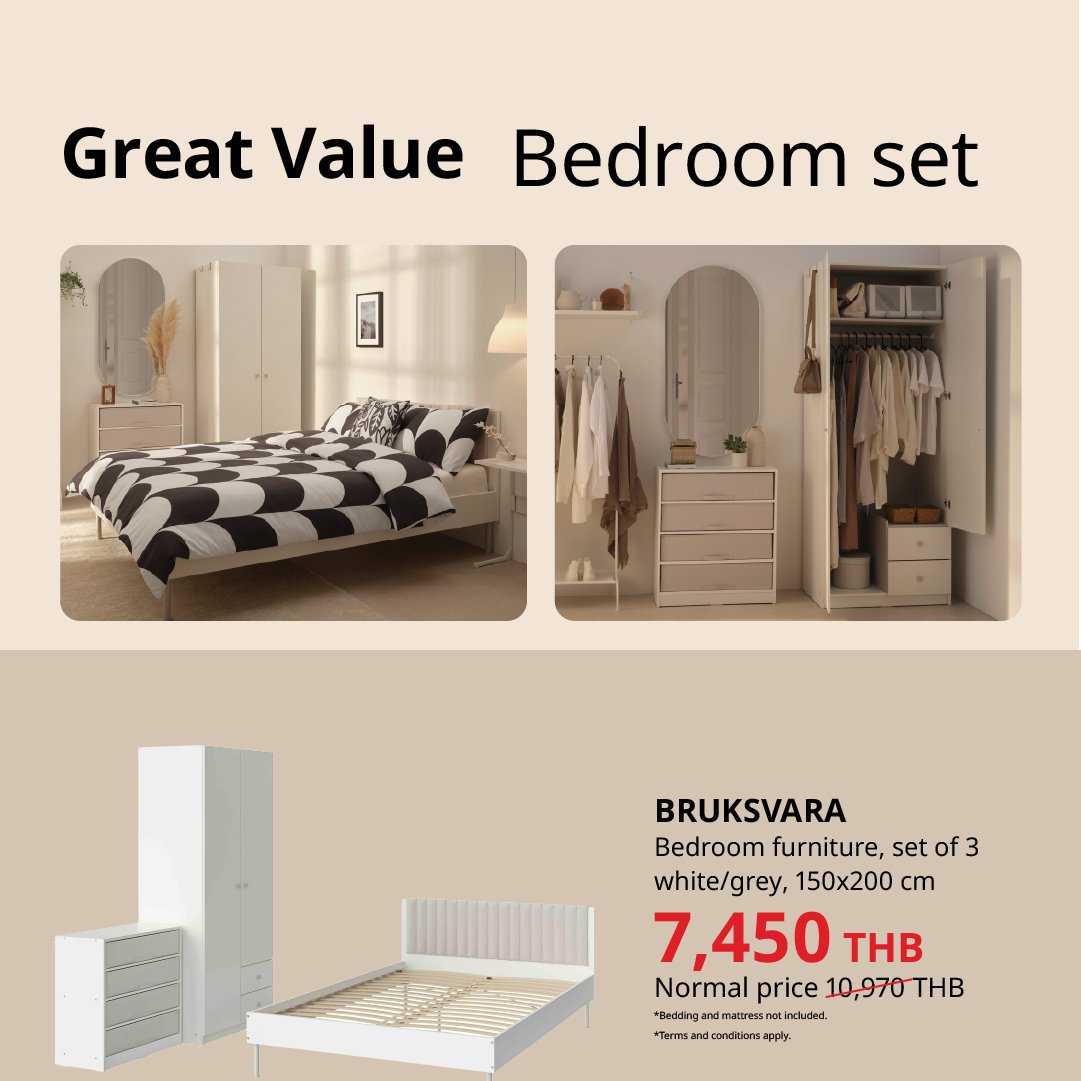 Affordable bedroom under 8,000 THB 