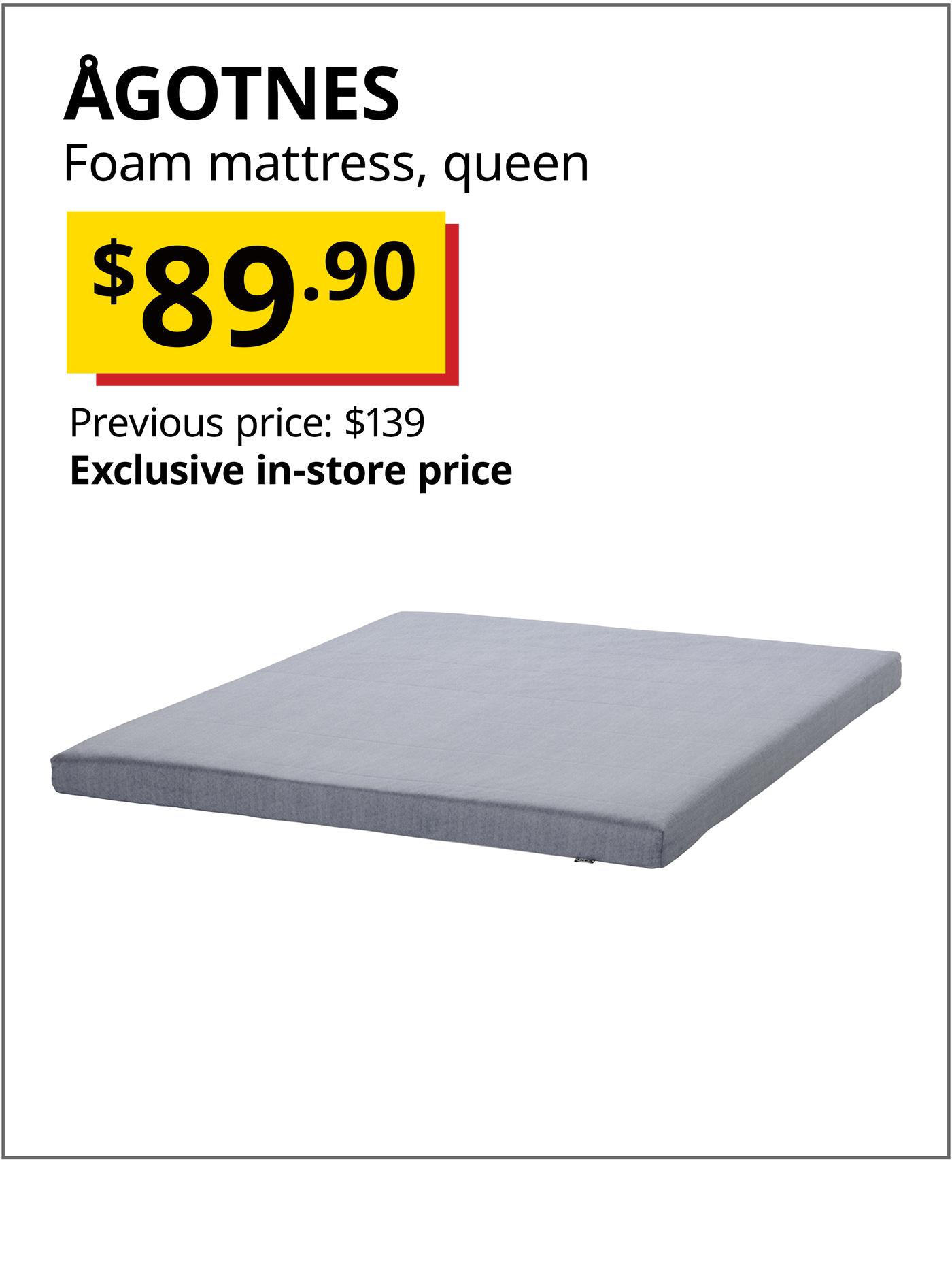 AGTONES foam mattress