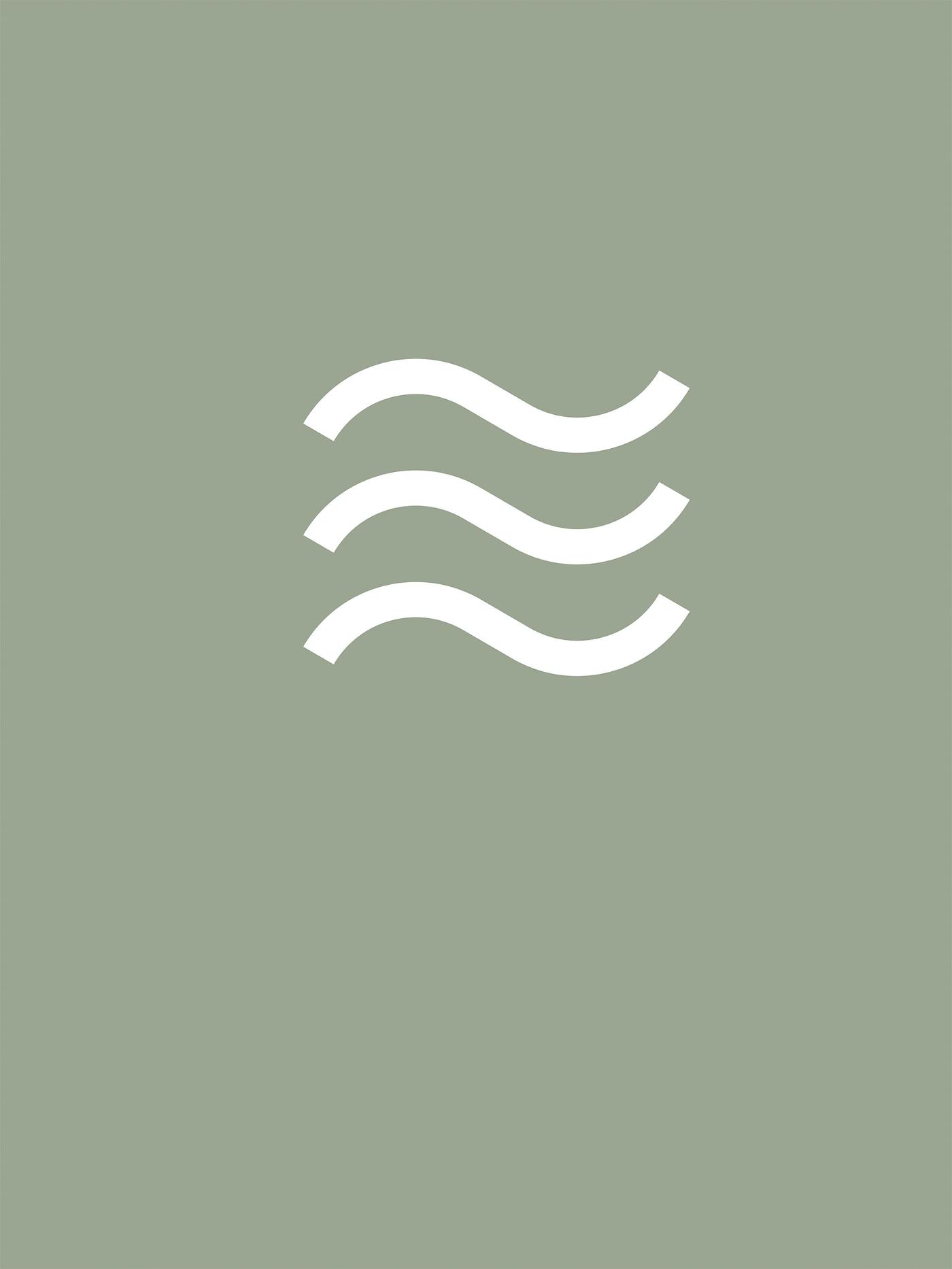 Air elements in a coloured background