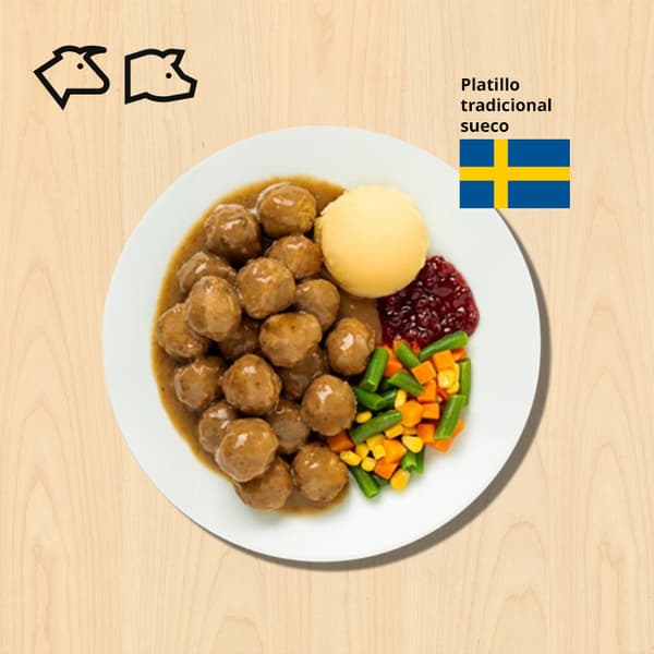 albondigas con pure