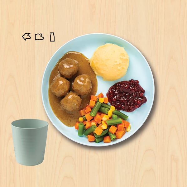 Albóndigas de carne porción infantil
$69
Con puré de papa, mermelada de arándano sueco y vegetales.

Incluye refresco de refill.