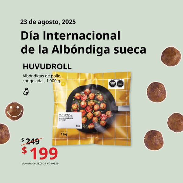 Albóndigas suecas de pollo