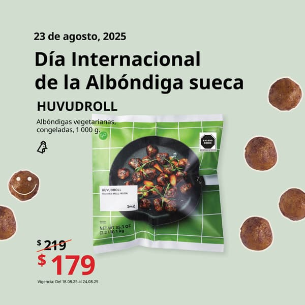 Albóndigas suecas vegetarianas