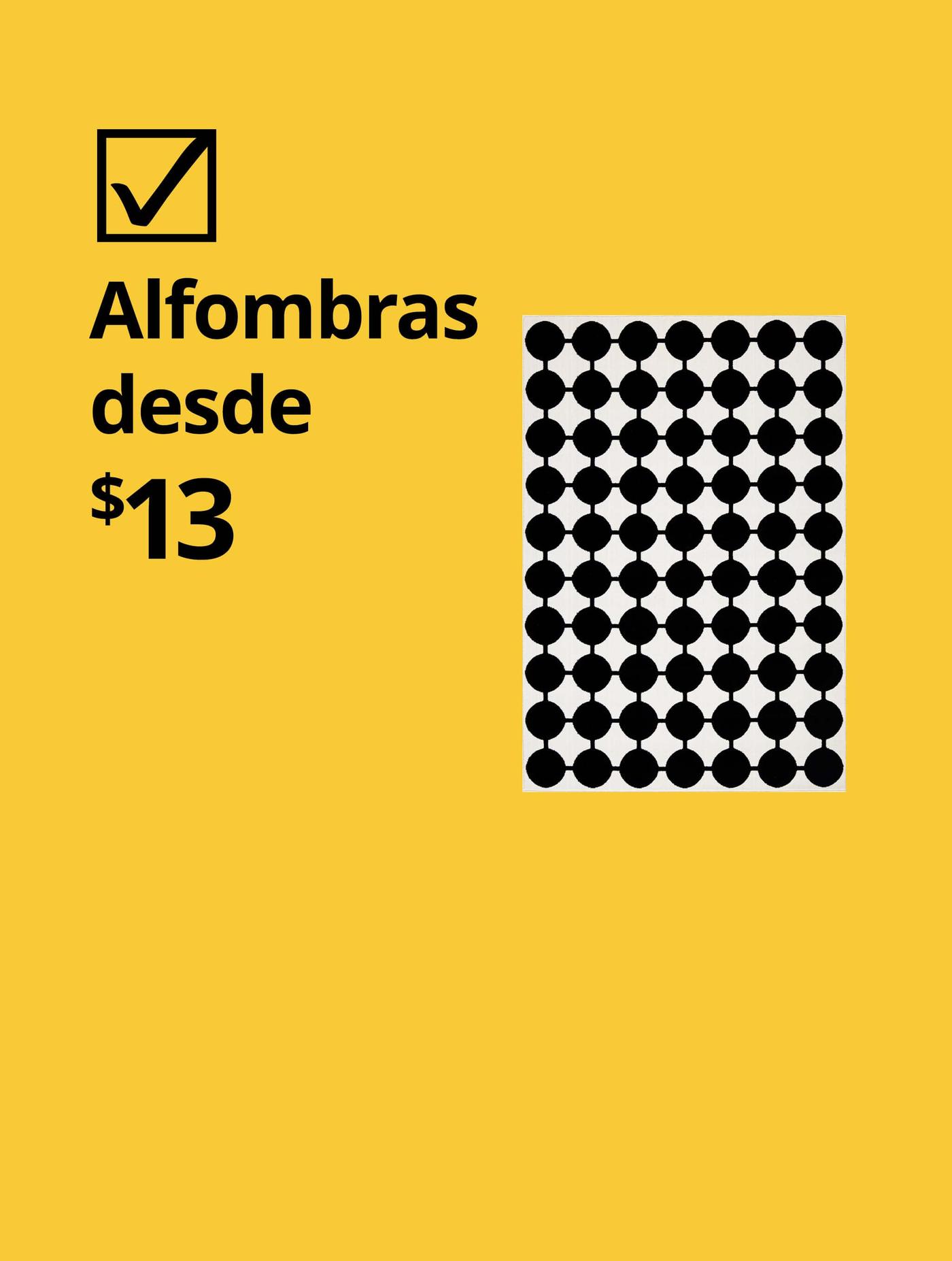 Alfombra desde $13