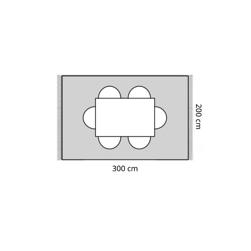 Alfombras para mesas de 6 personas