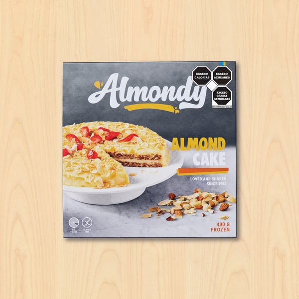 Almondy

Pastel de almendra, congelada, 400g

$159
