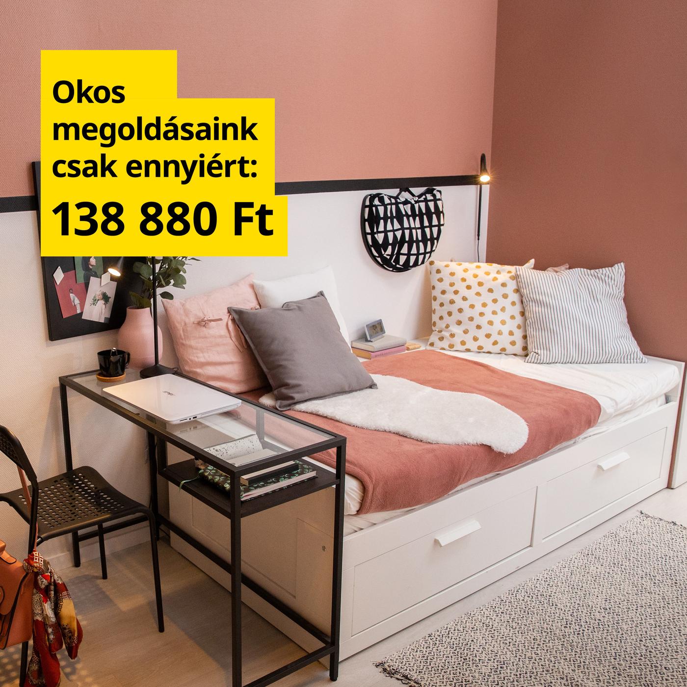 Aludj mélyen, pasztellszínű hálószobában.