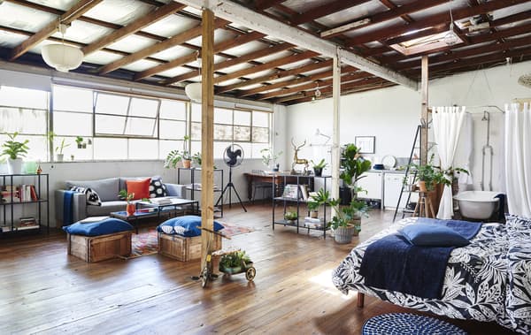 Ampio open space con letto, bagno e area giorno - IKEA