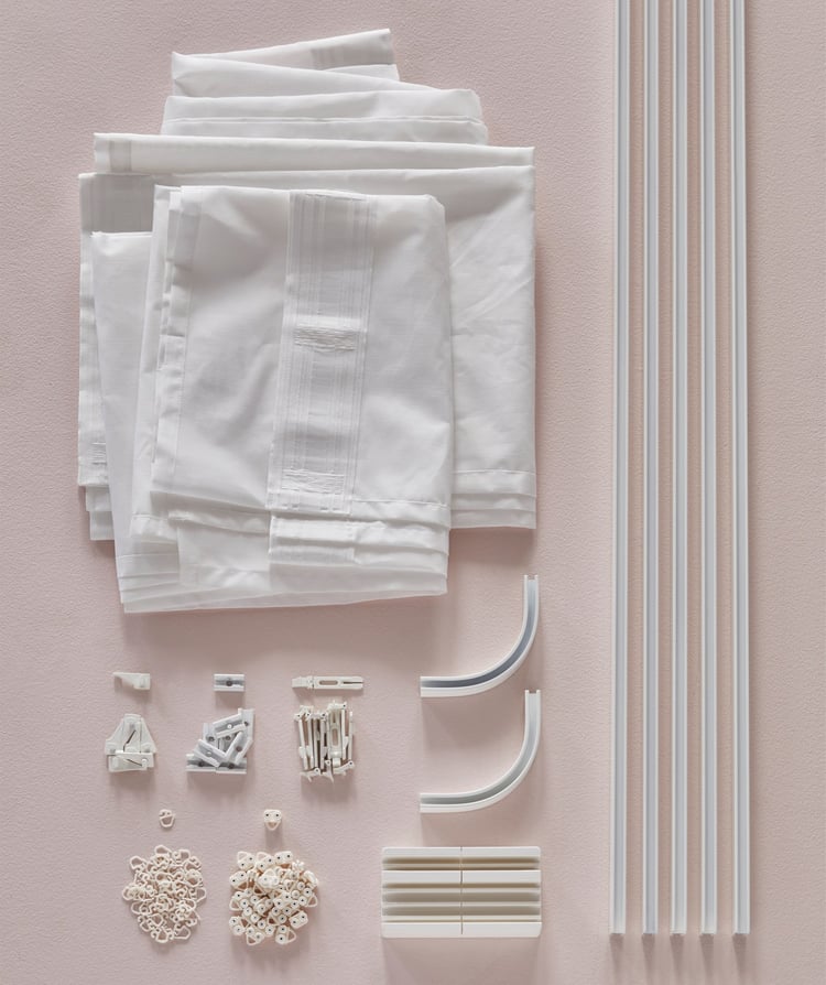 A DIY canopy bed IKEA