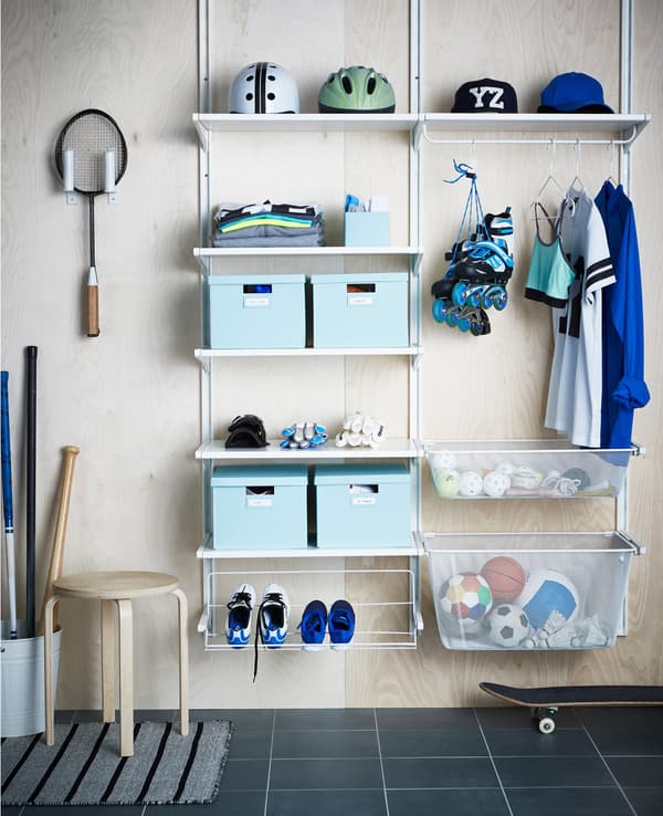 An ALGOT storage system is ideal for organising your hallway.