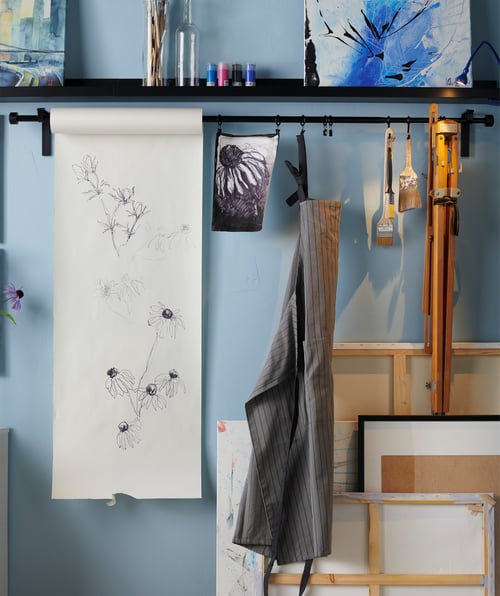 Create an inspiring living room art studio space IKEA