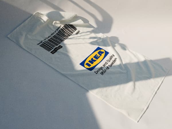 An IKEA branded towel