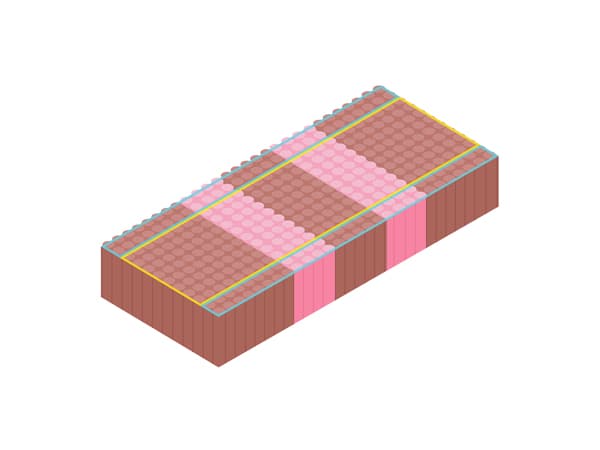 An illustration of 5-comfort zone mattress