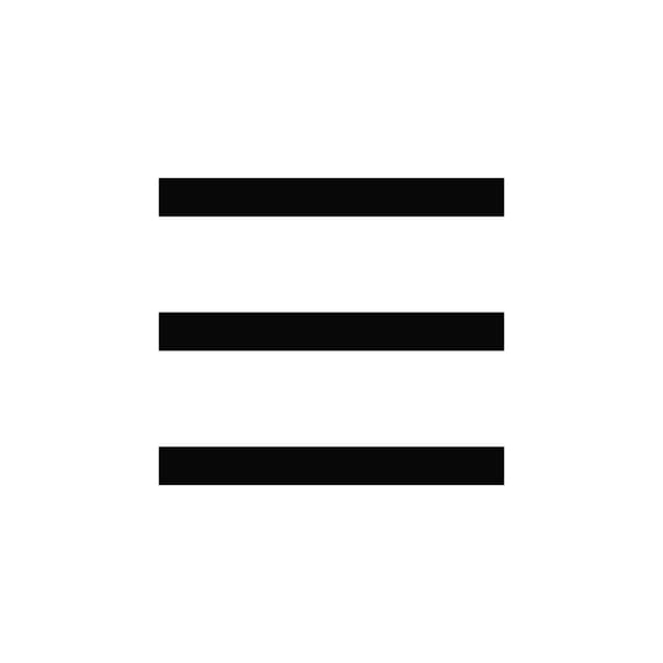 An illustration of three bold, black straight lines, one on top of the other, that represent a firm mattress.