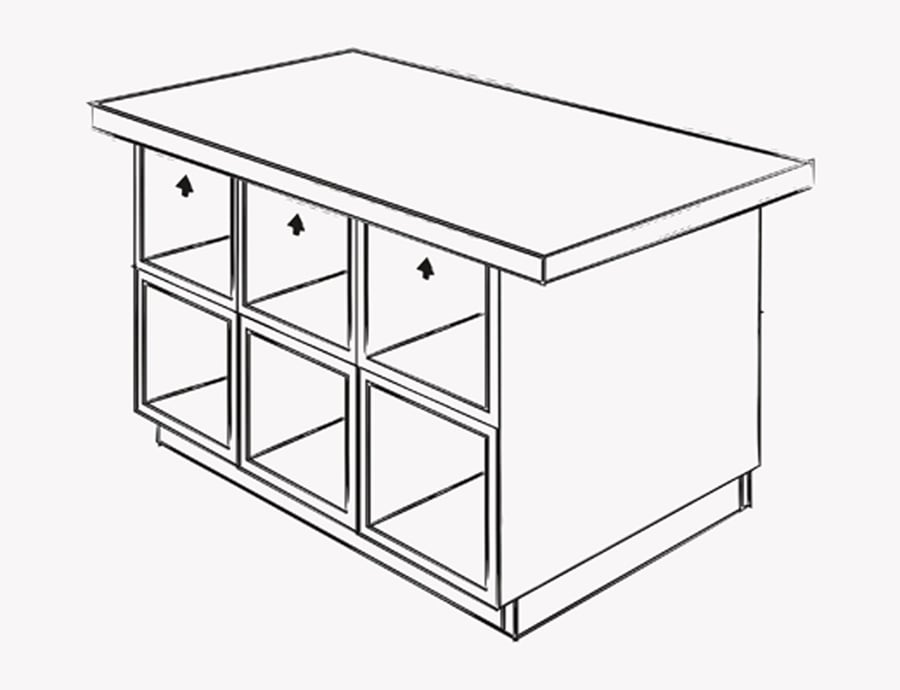 Make your own kitchen island with storage IKEA