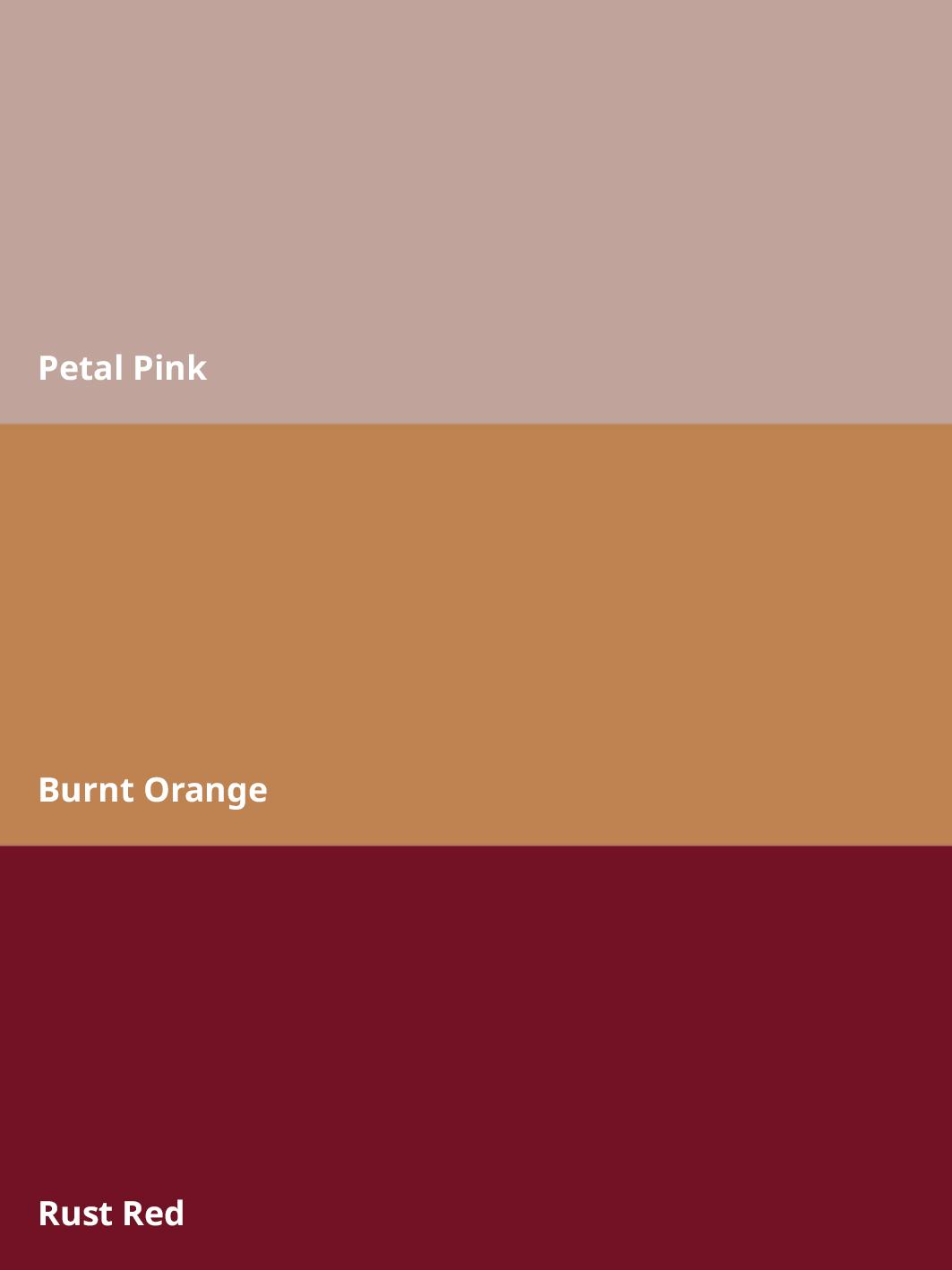 An image showing a colour palette of rustic style.