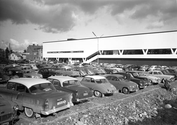 An old picture of IKEA parking