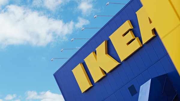 An outside view of an IKEA store.