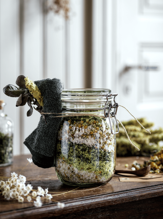 Apaingarri naturalak dituen kristalezko potoa
