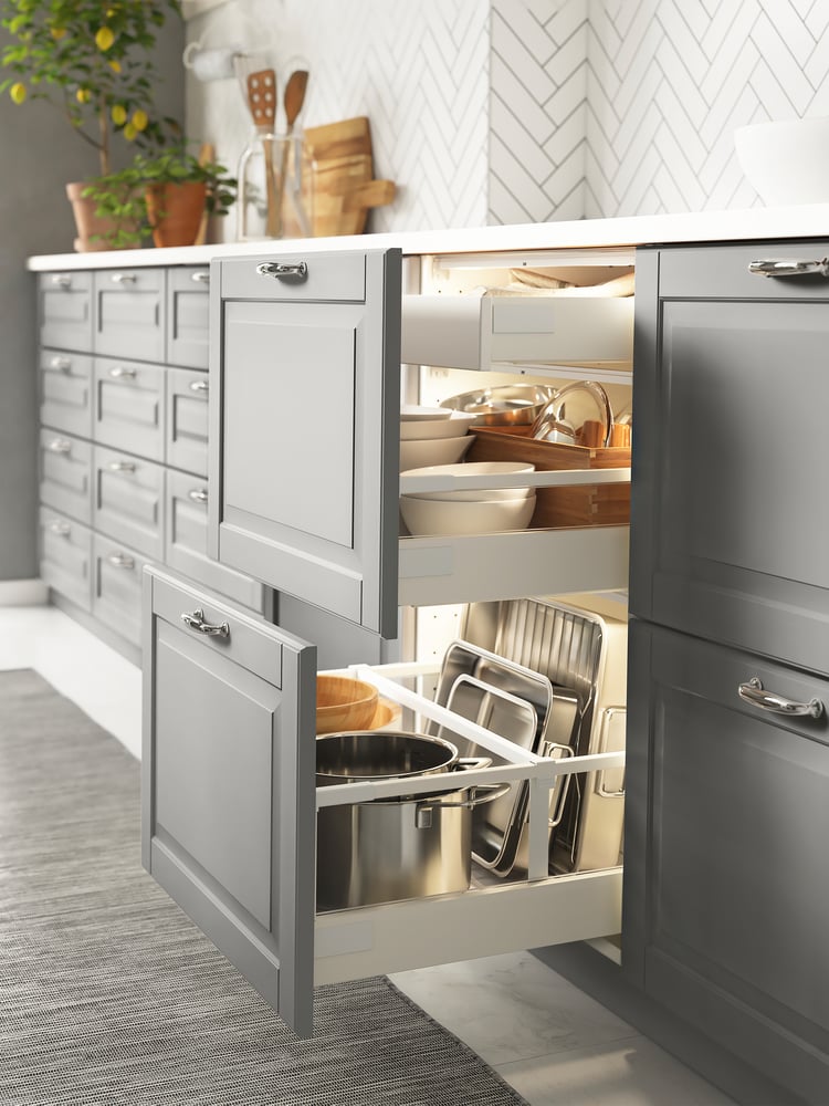 Cocina gris BODBYN: moderna y tradicional - IKEA