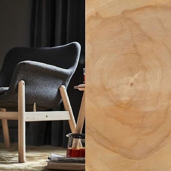 Armchair and a plywood next to it