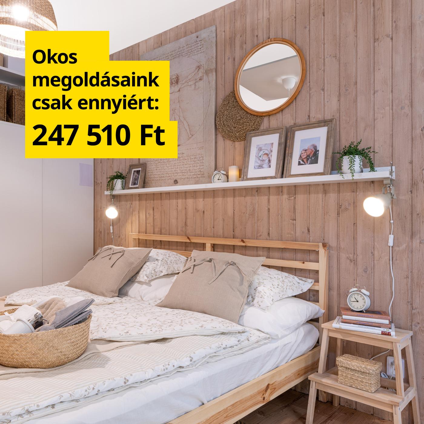 Átgondolt hálószoba a pihenés szerelmeseinek