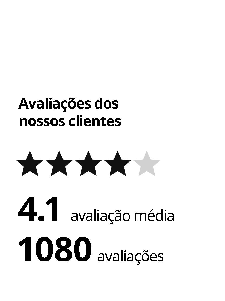 Avaliação dos nossos clientes