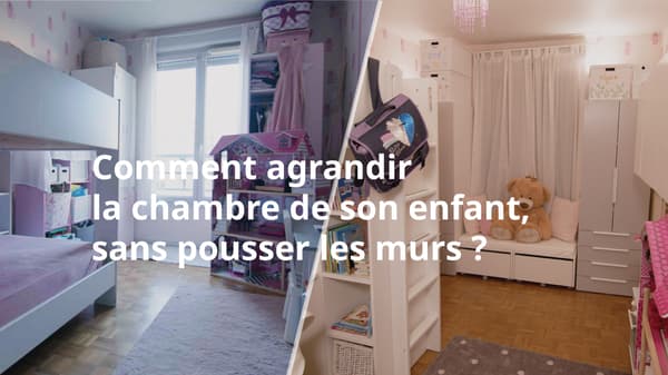 avant après d'une chambre d'enfant